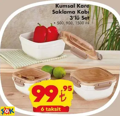 KUMSAL KARE SAKLAMA KABI 3’LÜ SET